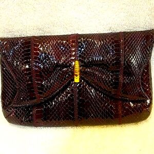 Genuine Snakeskin Butterfly shaped clutch or shoulder bag